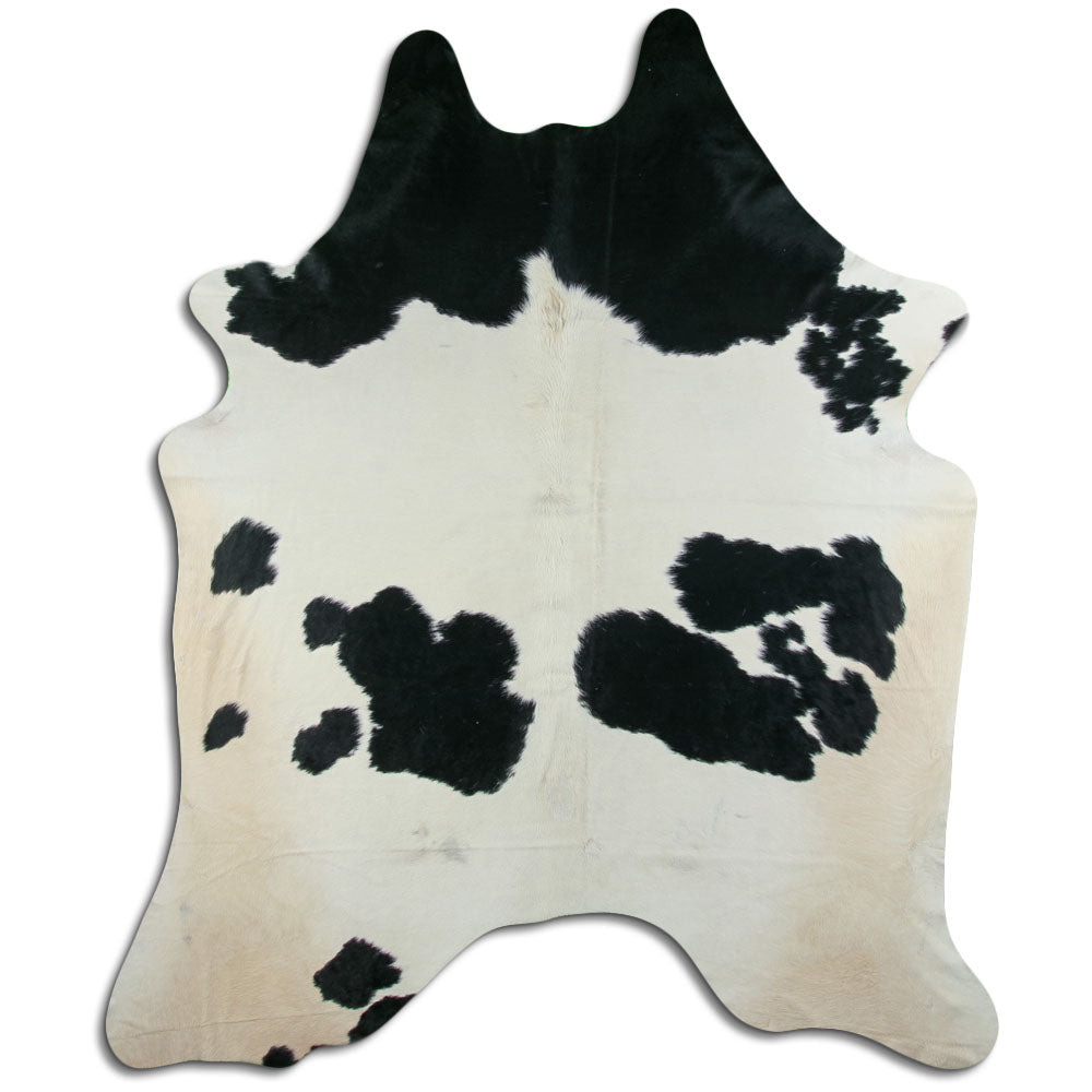 Peau de vache noire et blanche XXXL