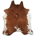 Peau de vache marron et blanche XXL