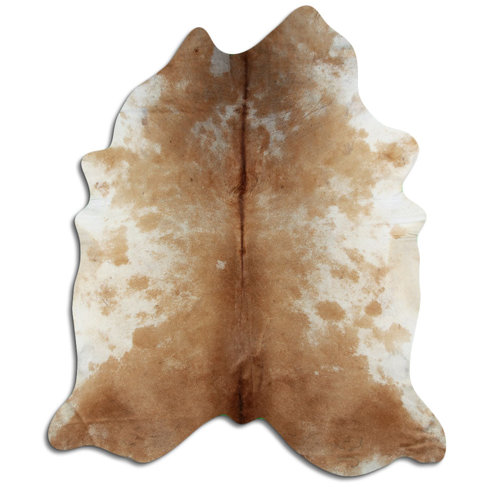 Peau de vache marron et blanche XXXL