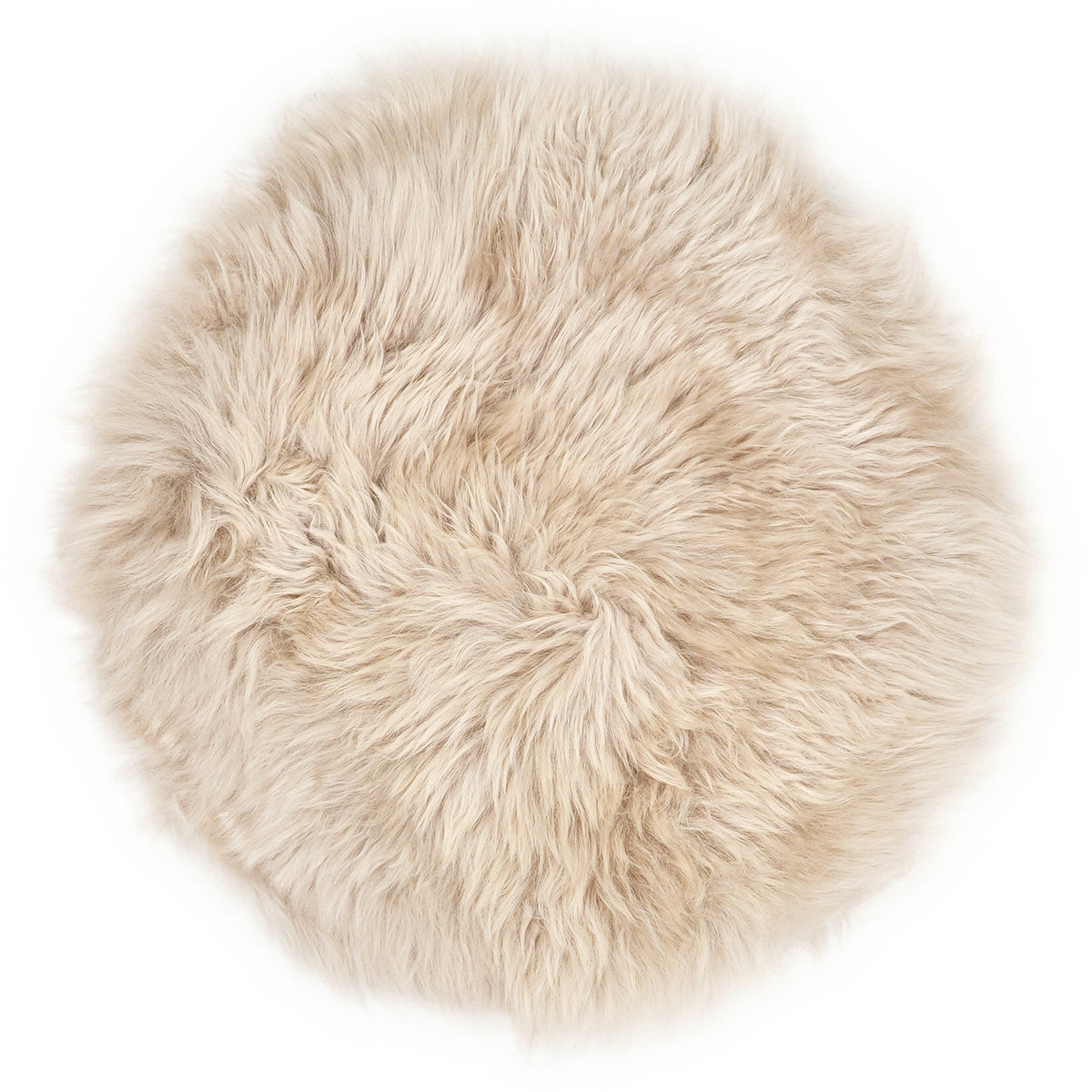 Galette de chaise en peau de mouton, Beige
