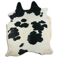 Peau de vache noire et blanche XXXL