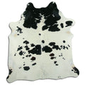Peau de vache noire et blanche XXL