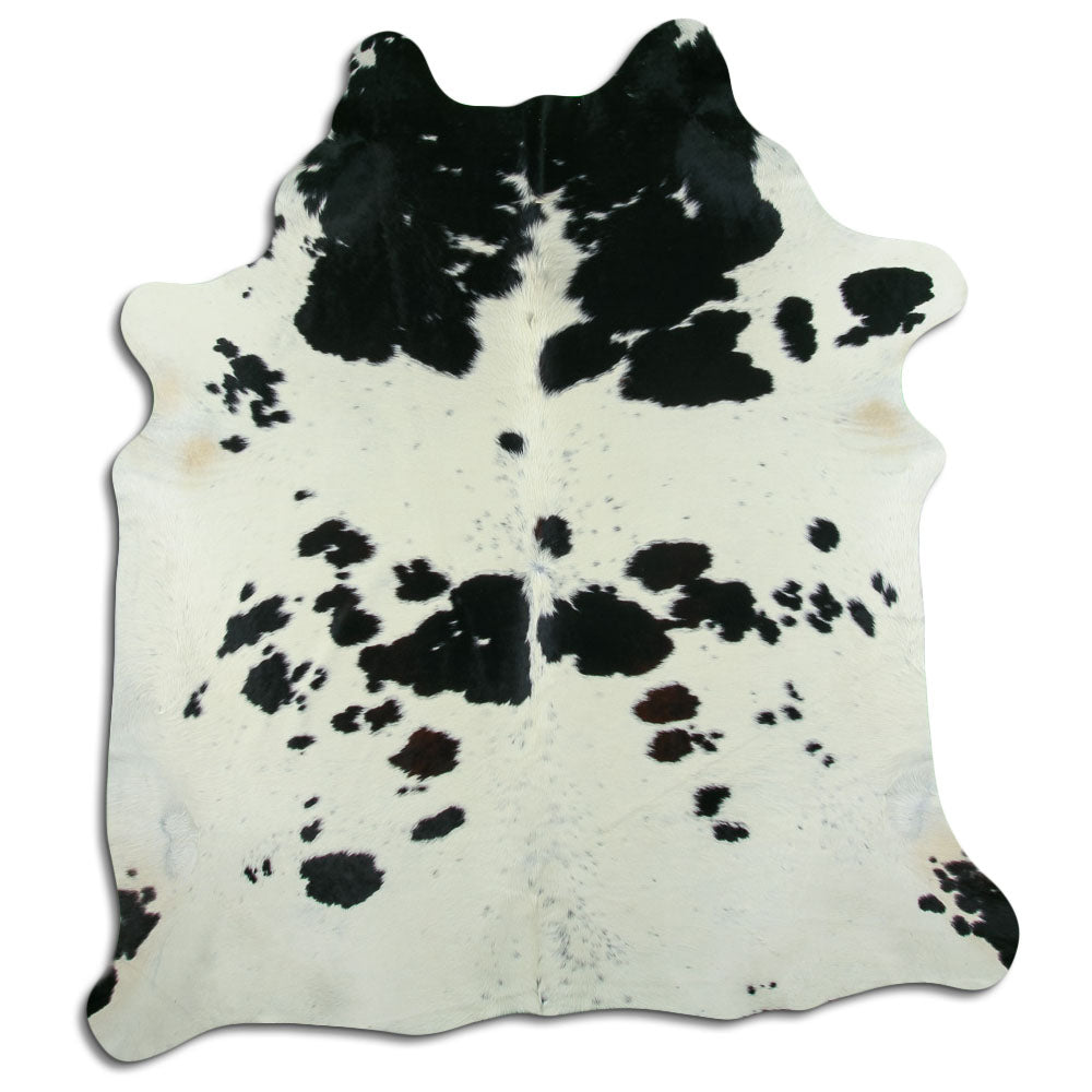 Peau de vache noire et blanche XXL