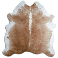 Peau de vache marron et blanche XL