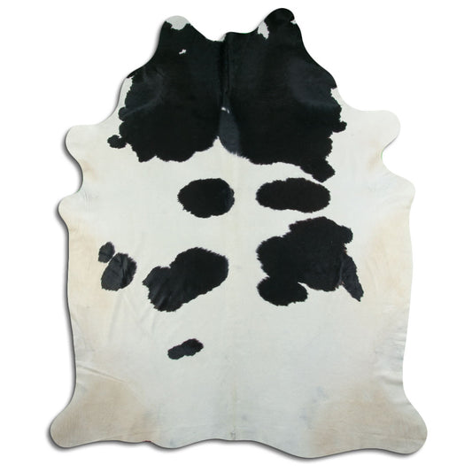 Peau de vache noire et blanche XXXL