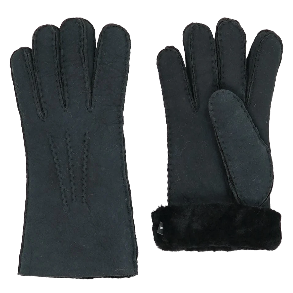 Gants en peau de mouton noir
