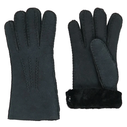 Gants en peau de mouton noir