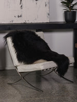 Peau de mouton islandaise noire