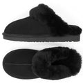 Chaussons en peau de mouton | Noir