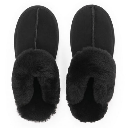 Chaussons en peau de mouton | Noir