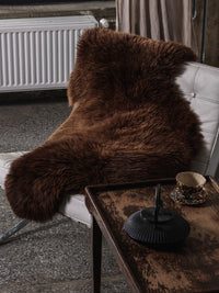 Peau de mouton marron