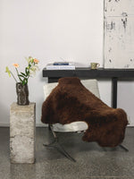Peau de mouton marron