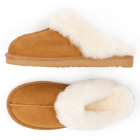 Chaussons en peau de mouton | Caramel