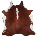 Peau de vache marron et blanche XXL
