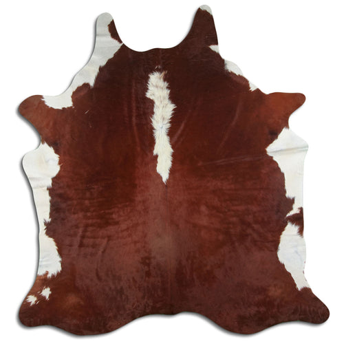 Peau de vache marron et blanche XXL