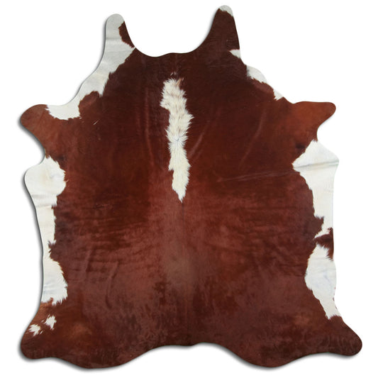 Peau de vache marron et blanche XXL