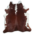 Peau de vache marron et blanche XXL