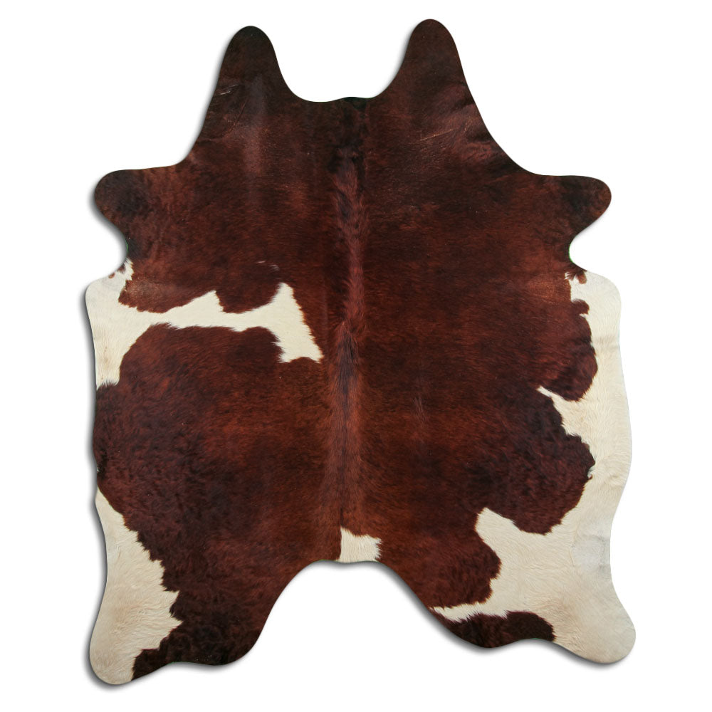 Peau de vache marron et blanche XXL