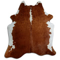 Peau de vache marron et blanche XXL