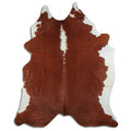 Peau de vache marron et blanche XXL