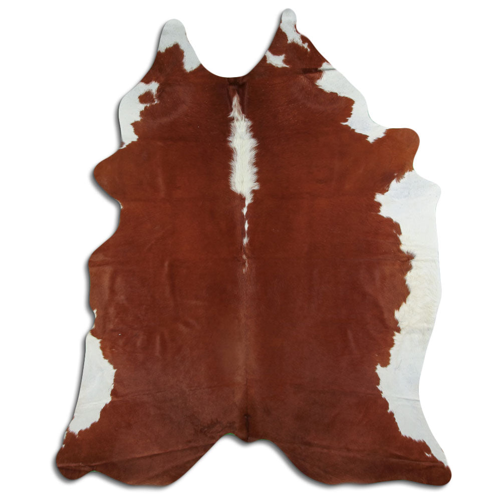 Peau de vache marron et blanche XXL