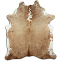 Peau de vache marron et blanche XXL