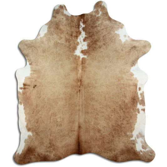 Peau de vache marron et blanche XXL