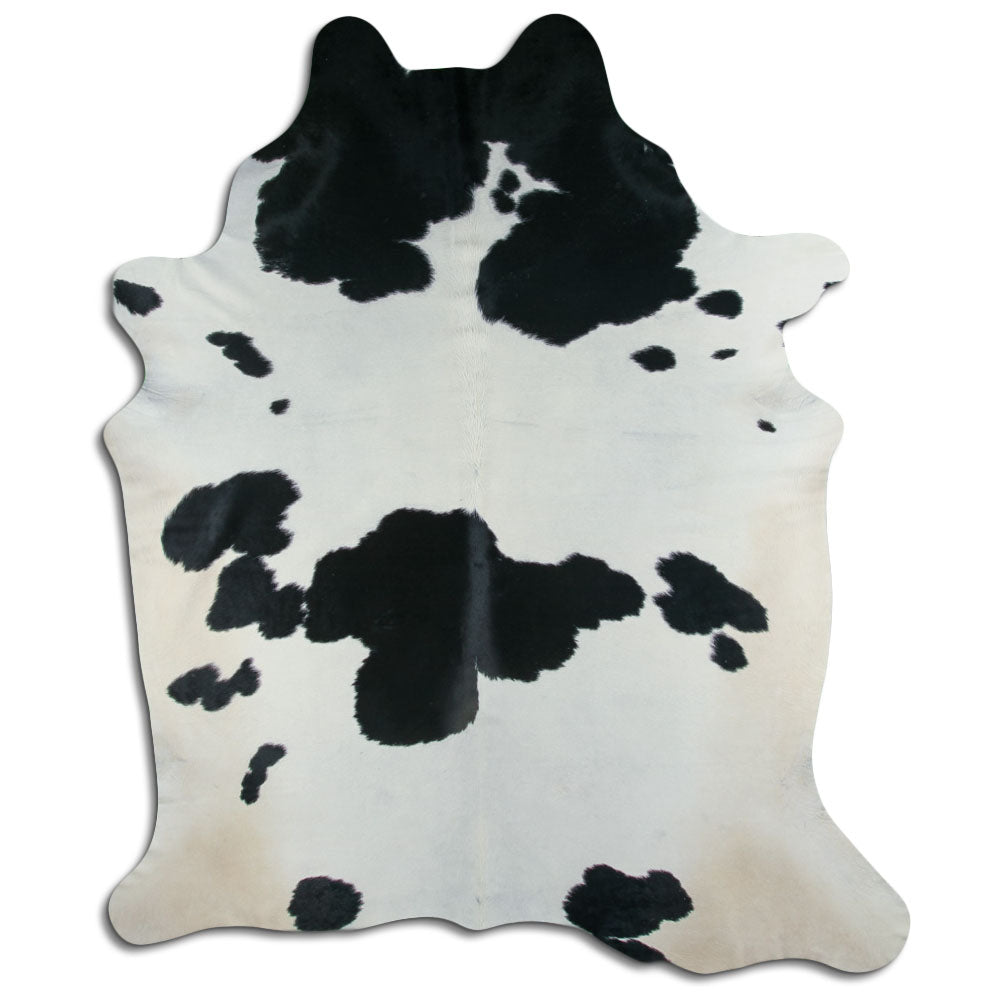 Peau de vache noire et blanche XXXL