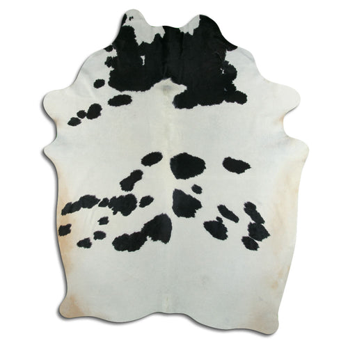 Peau de vache noire et blanche XXXL