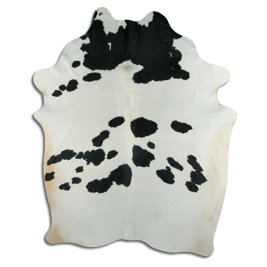 Peau de vache noire et blanche XXXL
