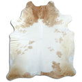 Peau de vache marron et blanche XXL