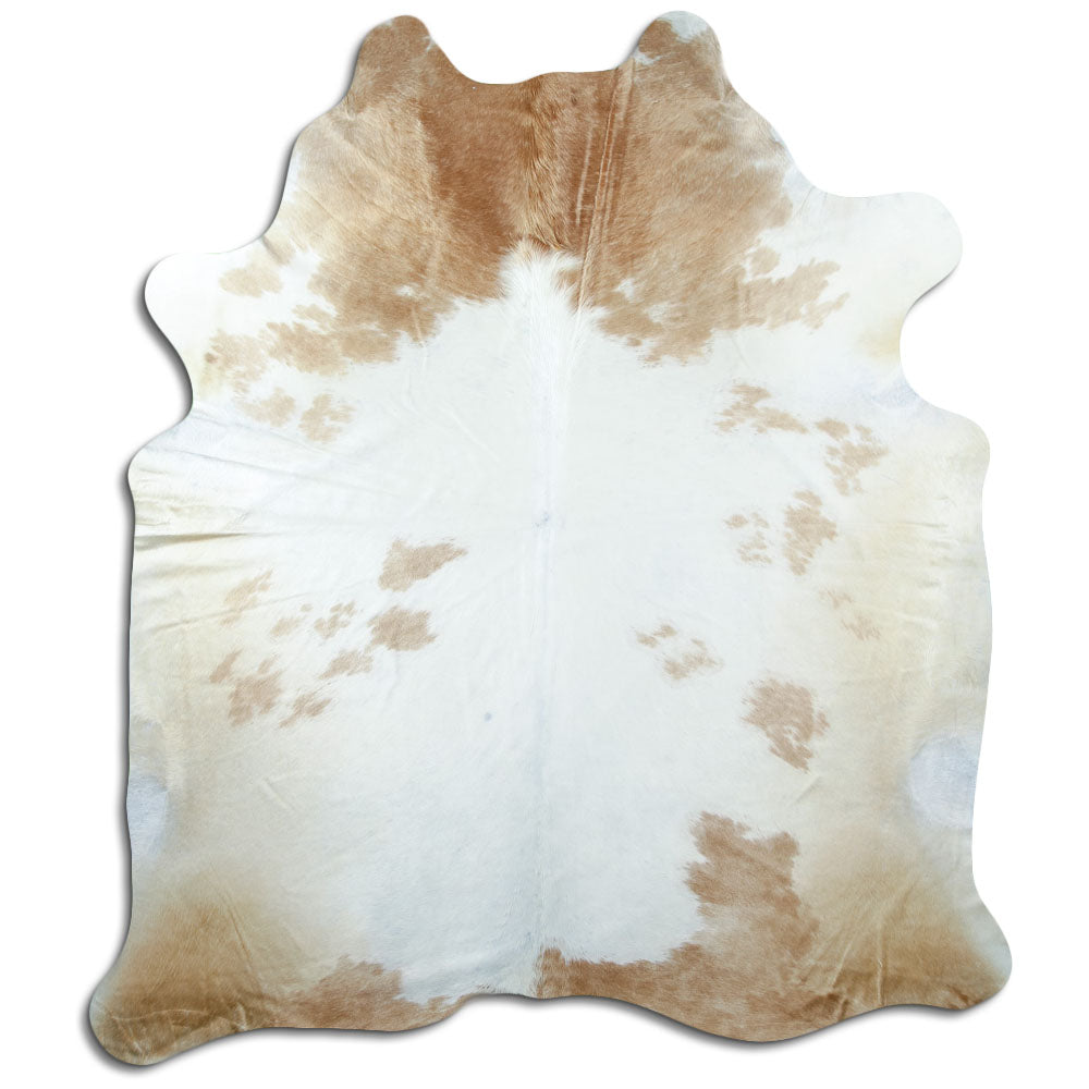 Peau de vache marron et blanche XXL