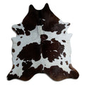 Peau de vache marron et blanche XXL