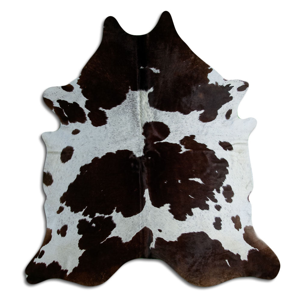 Peau de vache marron et blanche XXL