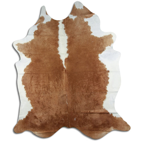 Peau de vache marron et blanche XXL