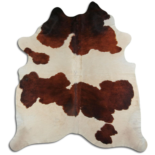 Peau de vache marron et blanche XXL