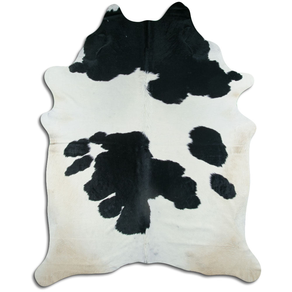 Peau de vache noire et blanche XXXL