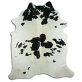 Peau de vache noire et blanche XXXL