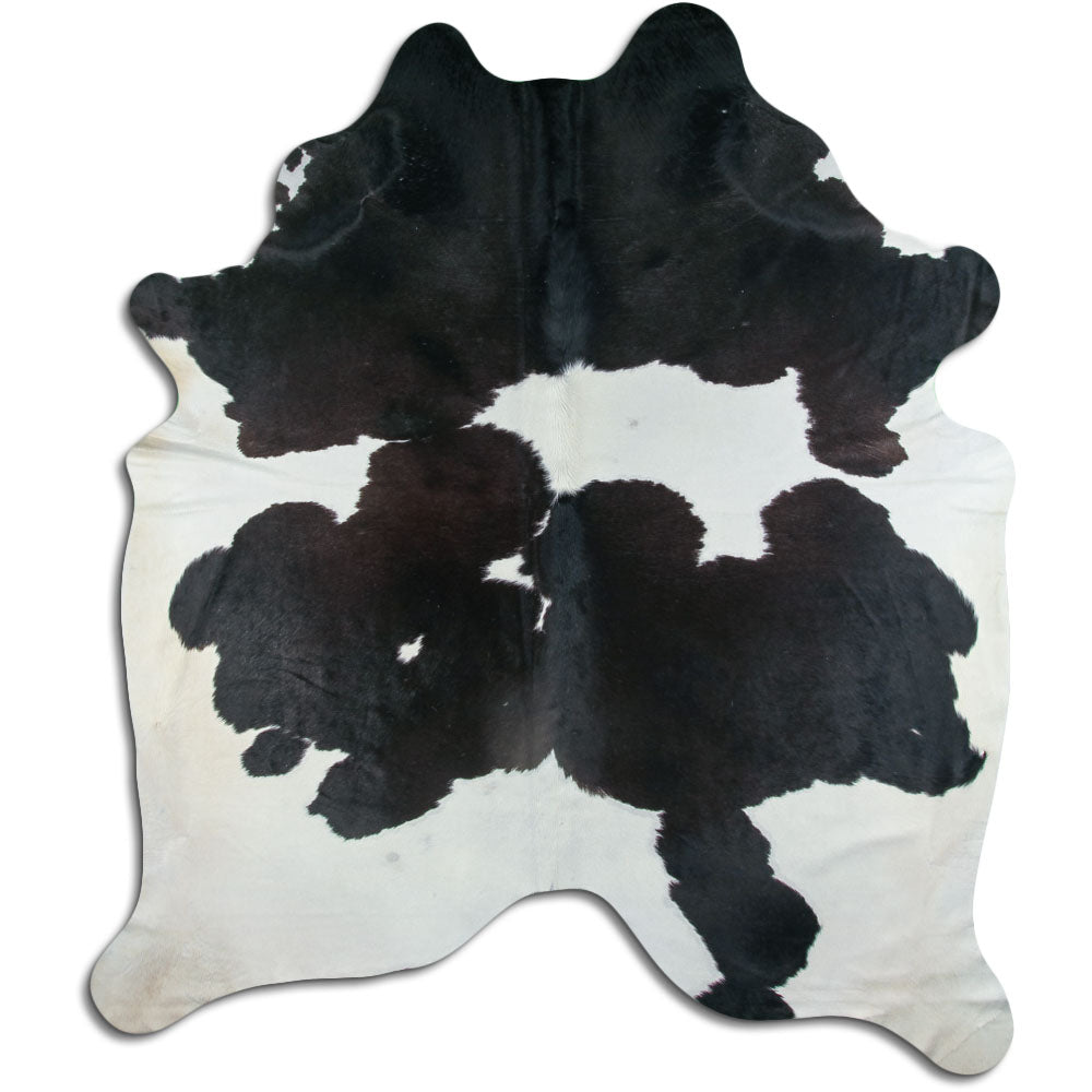 Peau de vache noire et blanche XXXL