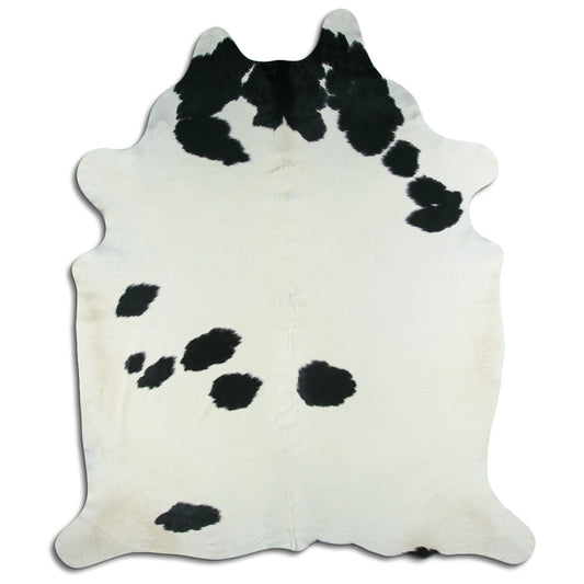 Peau de vache noire et blanche XXXL