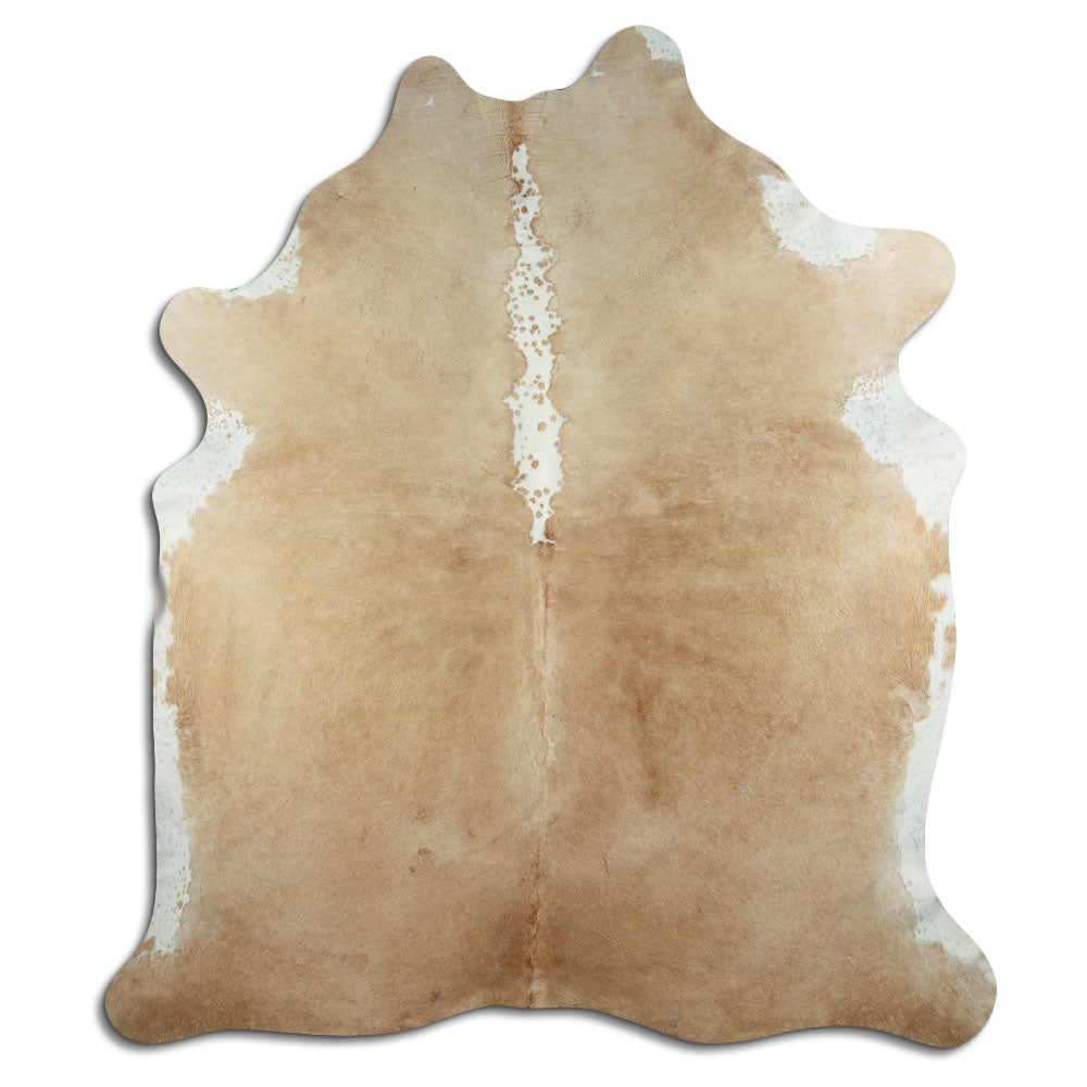 Peau de vache marron et blanche XXL