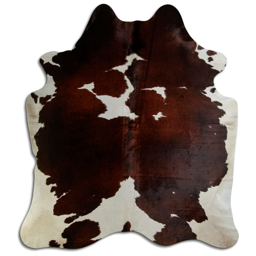 Peau de vache marron et blanche XXL