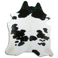 Peau de vache noire et blanche XXL