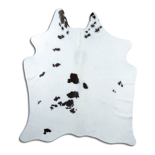 Peau de vache noire et blanche L