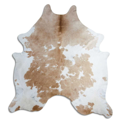 Peau de vache marron et blanche XXL