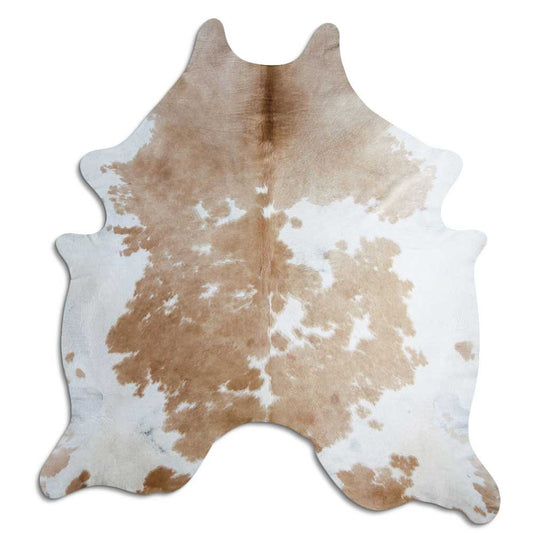 Peau de vache marron et blanche XXL