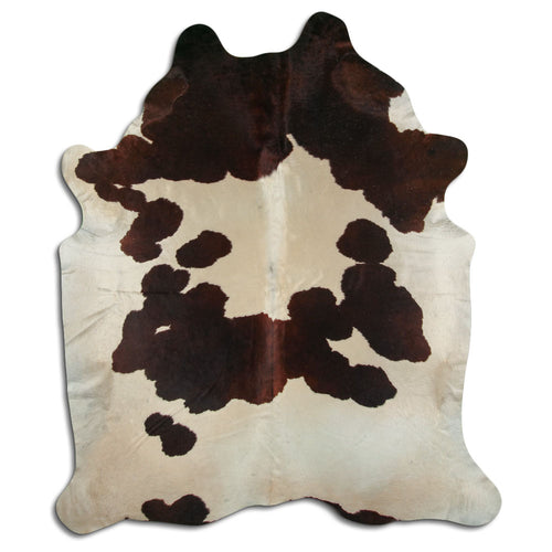 Peau de vache marron et blanche XXL