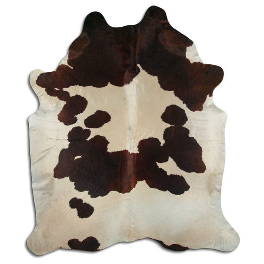 Peau de vache marron et blanche XXL