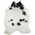 Peau de vache noire et blanche XXXL