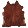 Peau de vache marron L